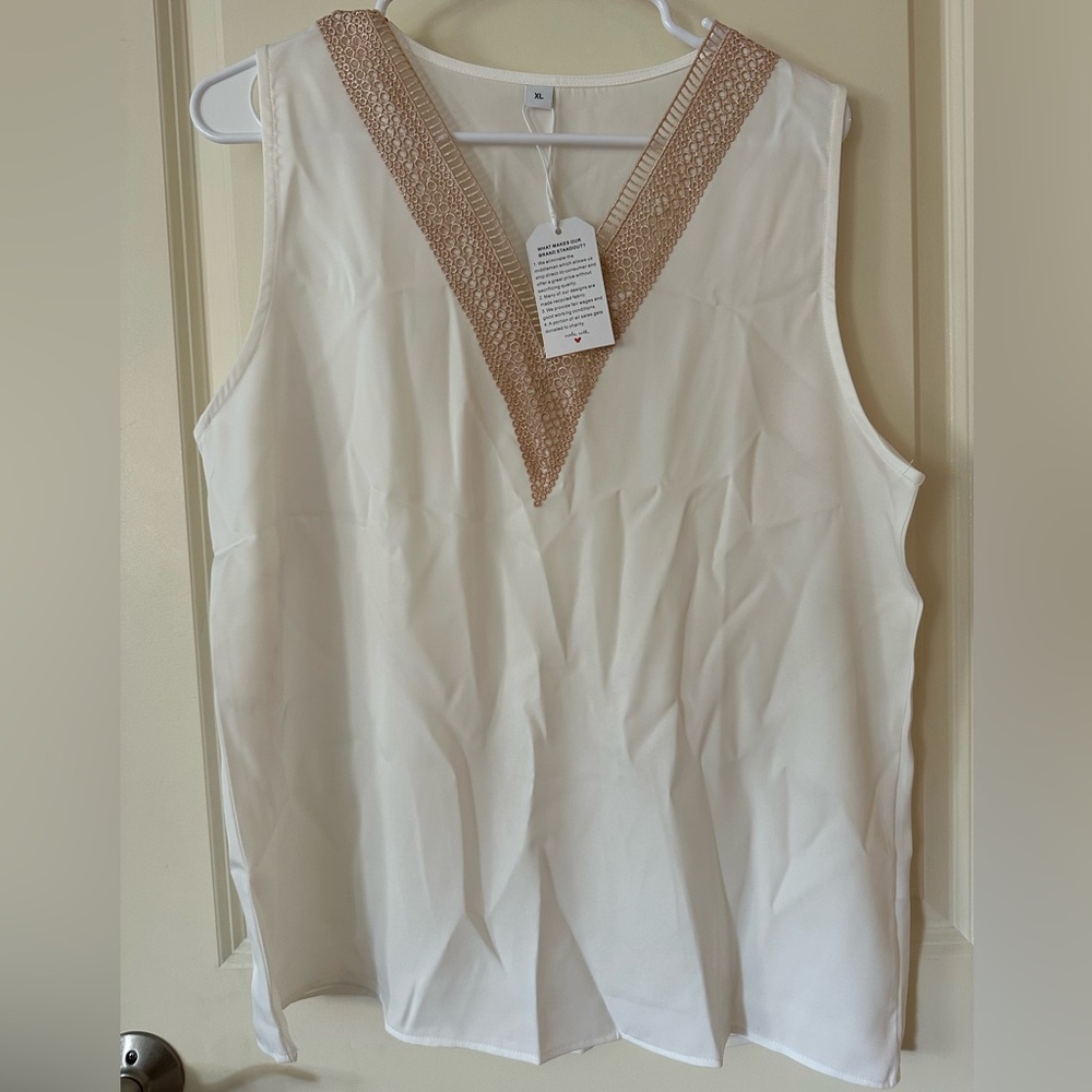 Off-white Women’s Dress Tank Top-Fashion Sats Me Too